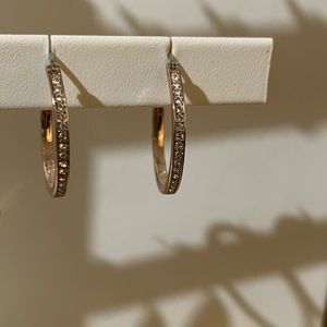 Origami Owl Swarovski Crystal Hoops